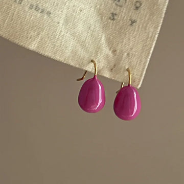 Daiiibabyyy  Oil Water Drops Earrings for Women Fashion Exquisite Design Korean Drop Earring Simple High Quality Jewelry